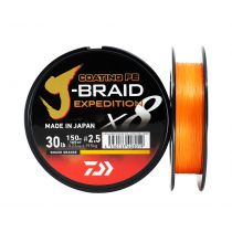 Daiwa J-Braid Expedition X8 150m Smash Orange