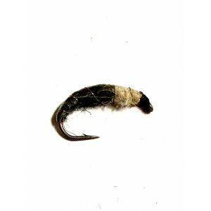 Larva Dark Olive / White #12
