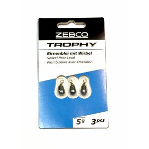 Zebco Trophy Päärynäpaino Leikarilla 3kpl