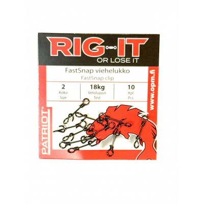 Patriot Rig-It Fastsnap Viehelukko Koko:0 10kpl