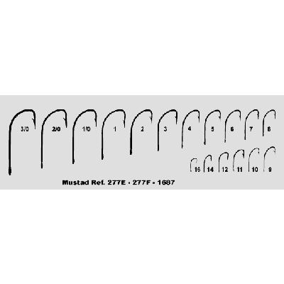 Mustad 277 Nickel Pilkkikoukku